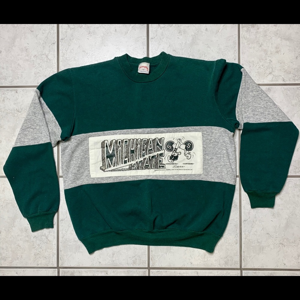 Michigan State Peanut Charlie Brown Sweatshirt